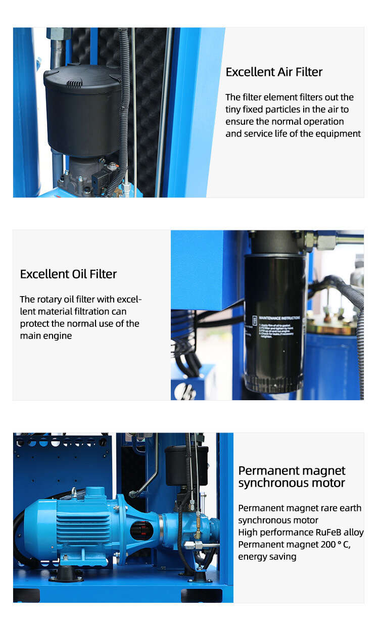 16bar 22KW 30HP Dryer tank High Pressure All in One Screw air Compressor