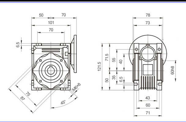 Professional Worm Gearbox Small Reductor De Velocidad Motor Speed Reducer Made in China