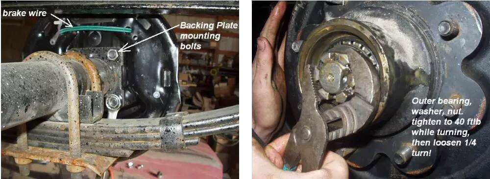 86439 Heavy Duty 7000lbs Left/Right Trailer Brake 12 Electric Brake