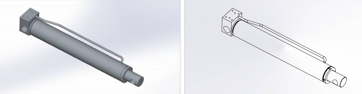 HCYY11112027 Good Quality Professional Factory 24kg Behind Hydraulic Cylinder for Truck Crane Vehicle Frame Support