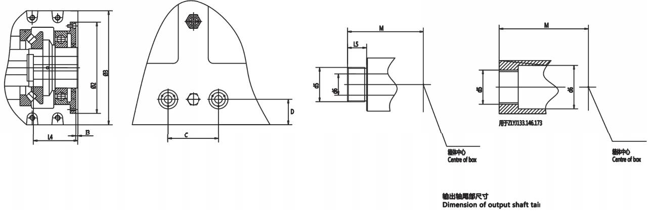 ZLYJ Series Worm Gear Reducer International Advanced Level Hard Tooth Surface High-precision Gearbox for Plastic Screw Extruder