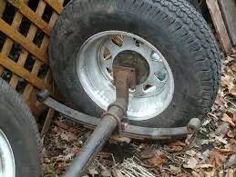 1750lbs-3000lbs Right Angle Trailer Drop Axle Trailer Spindle