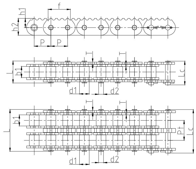 Agricultural Logging Machinery Transmission Chains Spare Parts for Sale