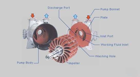 2BV5-131 Oil and Water Circulating Liquid Ring Vacuum Pump