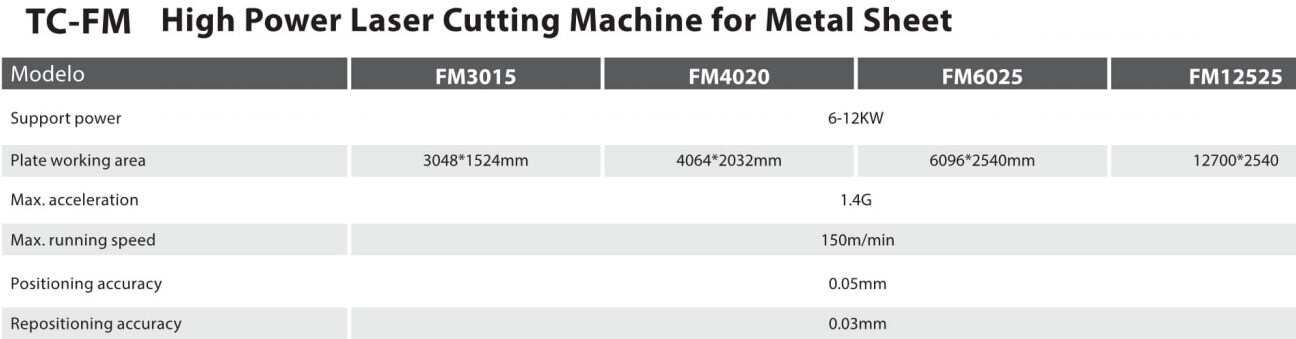 TC-FM 150m/min Customized 6-12kw High Power Fiber Laser Cutting Machine for Metal Sheet