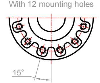 Various Good Quality Bottom Mounted Single BD Series Type a Partial Rotary Valve Gearbox
