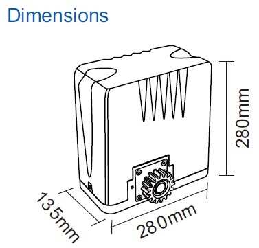 Durableand Digital Menu Setting Control Automatic Sliding Gate Motor Sliding Gate Opener for Heavy Duty 1000kg Sliding Gate