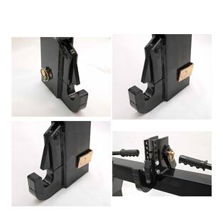 3000 Lbs Capacity Loader Bucket Skidsteer Tractor Clamp on Pallet Fork