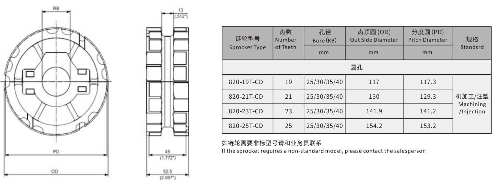 820 Single Hinge Straight Chain Plate Engineering Plastic Sideflex Run Single Chain