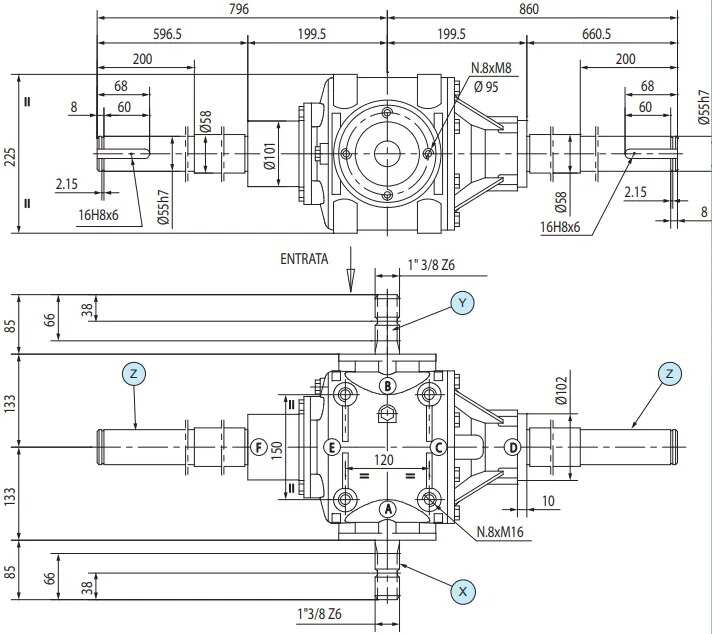 Agricultural Machinary Round Baler Gearbox Gear Drive Round Baler Gearbox Speed Reducer Replacement of Comer Code T-292E