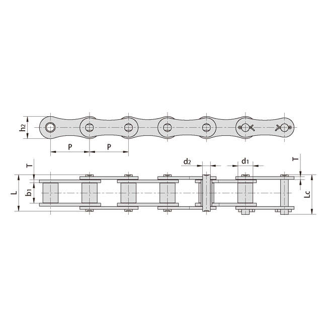 Steel Conveyor Special Roller P41.3  Agricultural Chains Farm Harvesterfor with Attachment