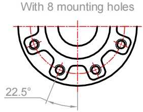 Durable and High Quality Single Standard Type DBH-V Series Type a Bevel Gear Box with Electric