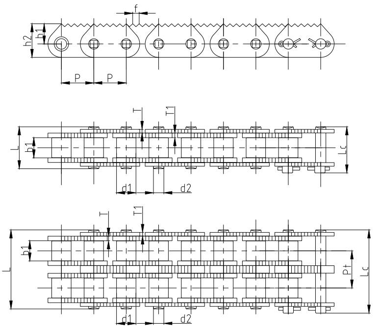Agricultural Logging Machinery Transmission Chains Spare Parts for Sale