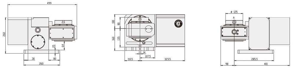 WT-RT125 China Professional Metal Vertical Cnc Machining Center Price 5 Axis Accessories
