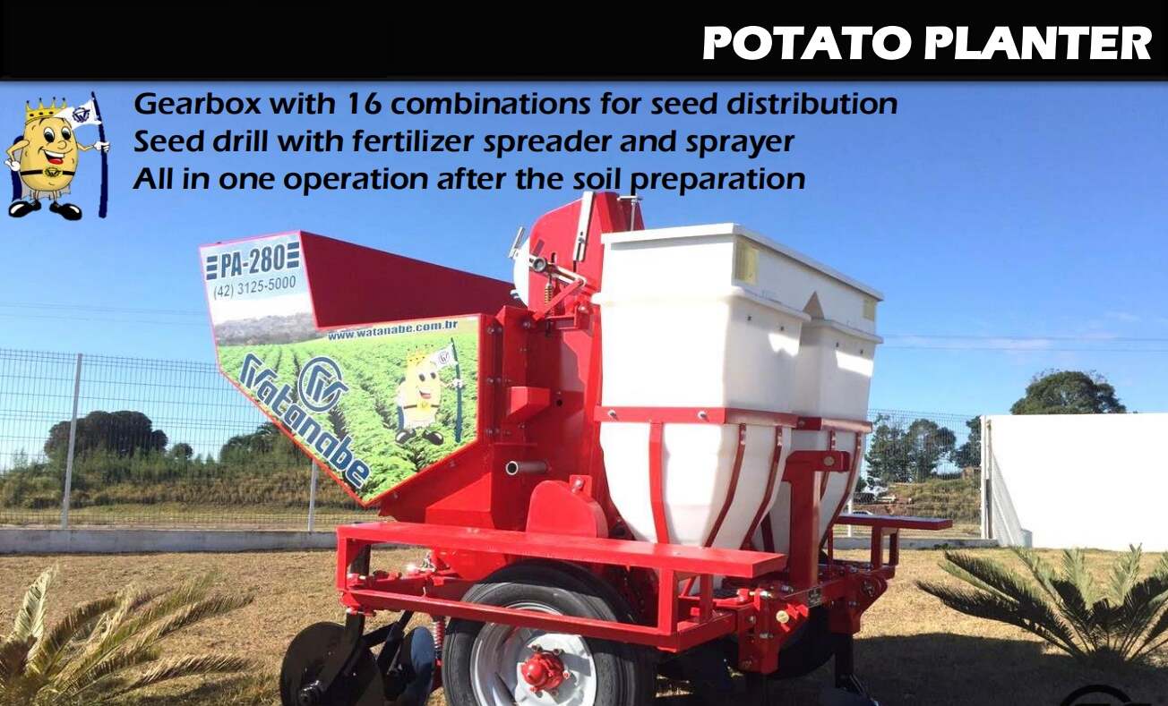 PAI-2100 2 Rows Multi-function Fertilizer Seeder 860kg Seed Corn Potato Planter for Sale