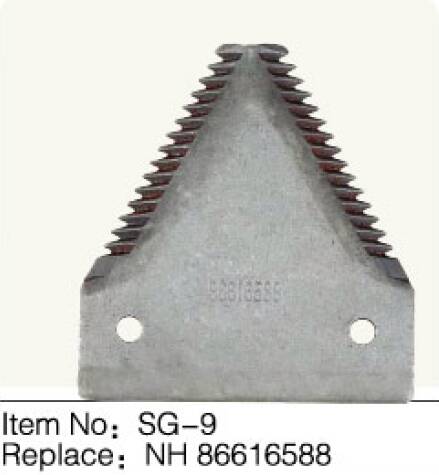 SG-9 Used Agricultural Combine Harvester Knife Section Replacement NH 86616588 Blades Type