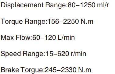 BMP / BMR Series Brake Torque 245-2330 N.m Orbital Hydraulic Motor With Brake System for Sale