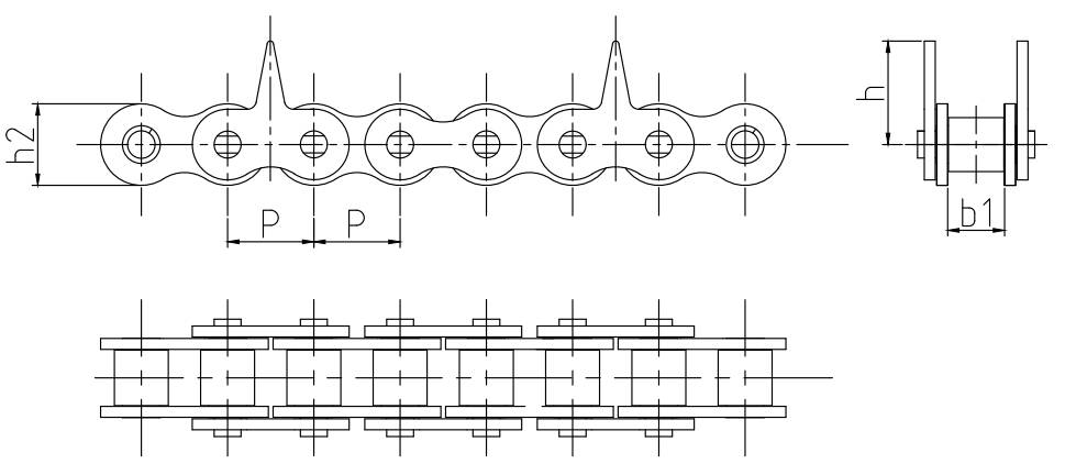 Agricultural Logging Machinery Transmission Chains Spare Parts for Sale