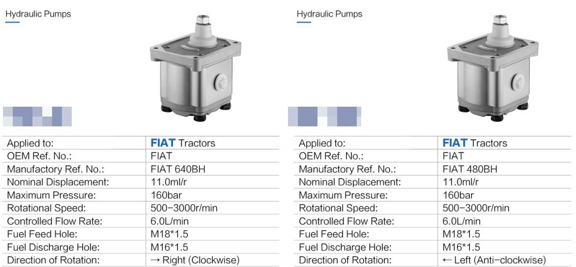 Agricultural Parts Pto Electric Vane Forklift Hydraulic Gear Oil Motor Pumps Repair Hydraulic Pumps for Tractor Wood Splitter