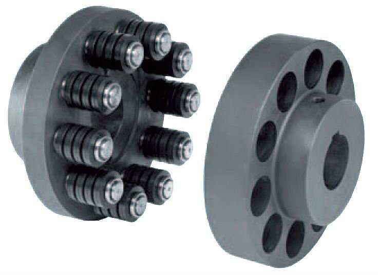 Rigid Flexible Couplings Spacer Brass Fluid Flange HRC Jaw Gear MH PIN Chain Coupling Catalog Shaft Universal Steel Trailer
