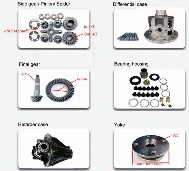 Differential Parts Accessories  Normal Type Rear Fit for Toyota Land Cruiser  FZJ871 74 76 78 79