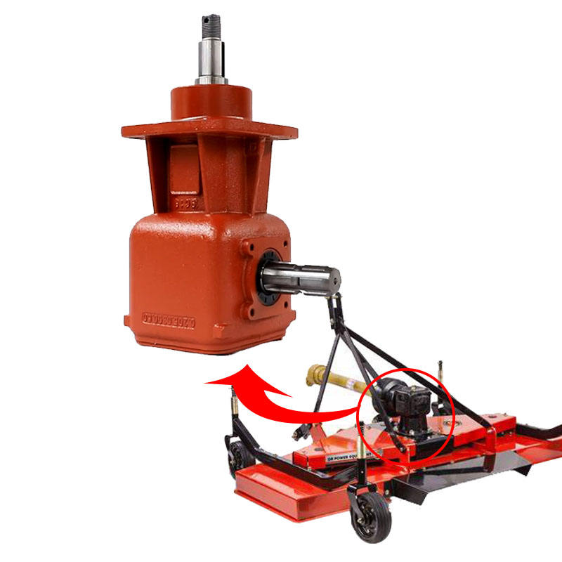 Right Angle Kubota Tractor PTO 540 Rpm Disc Rotary Cutter Agricultural Gearbox for Lawn Mowers Repair Replacement Brush Hog