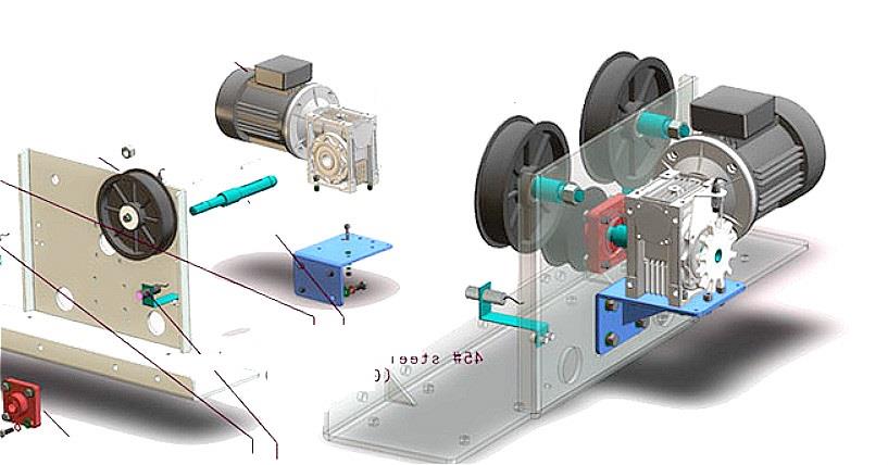 Worm Gearbox for Automatic Car Wash Machine