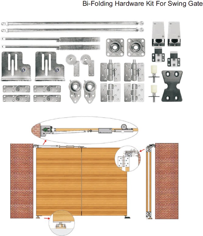 Easy Installation Automatic 150kg Swing Gate Opener Automation System Sliding Gate Motor Swing Gate Opener