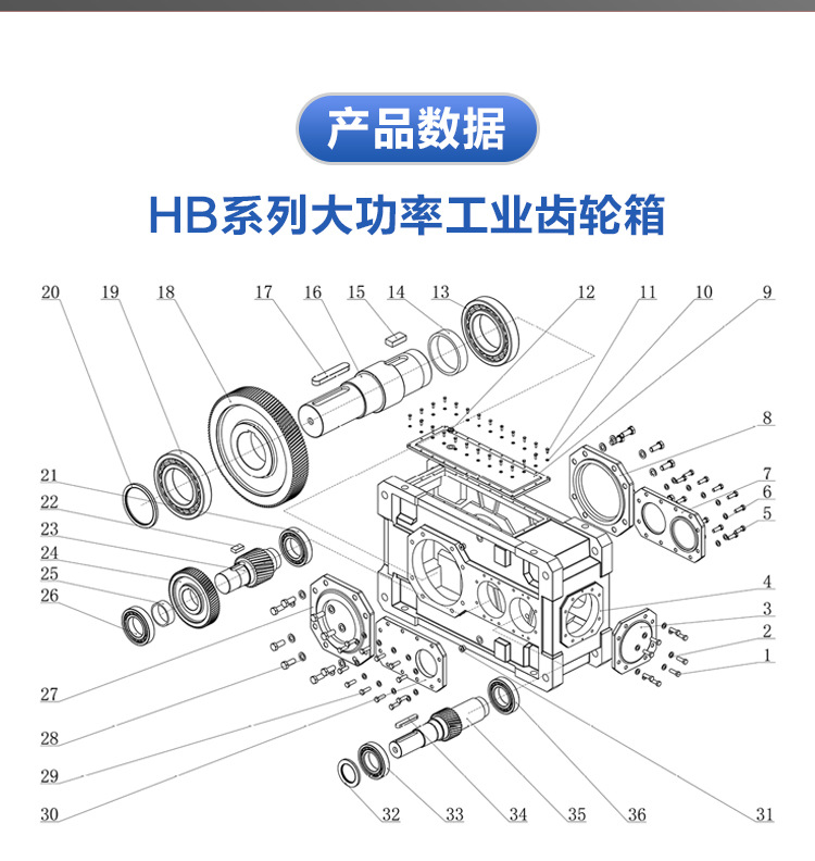 Multifunctional Hb Series Heavy-duty Agricultural Industrial Right Angle Gearbox for Wholesales