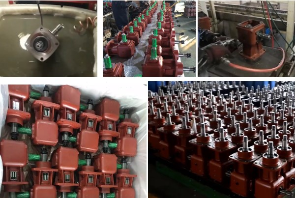 540rpm Tractor PTO Right Angle Bevel Cutter Agricultural Rotovator Power Rotary Tiller Gear Box Feed Mixer Lawn Mower Gearbox