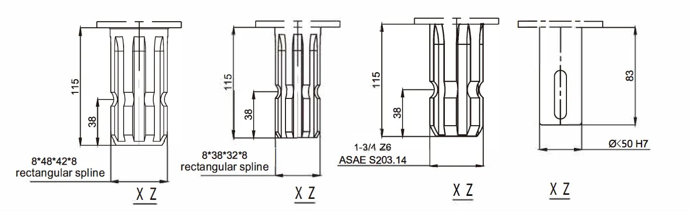 Manufacturer Agricultural Machine Round Square Balers Gearbox for Square Balers Hay Rakes Round Straw Balers
