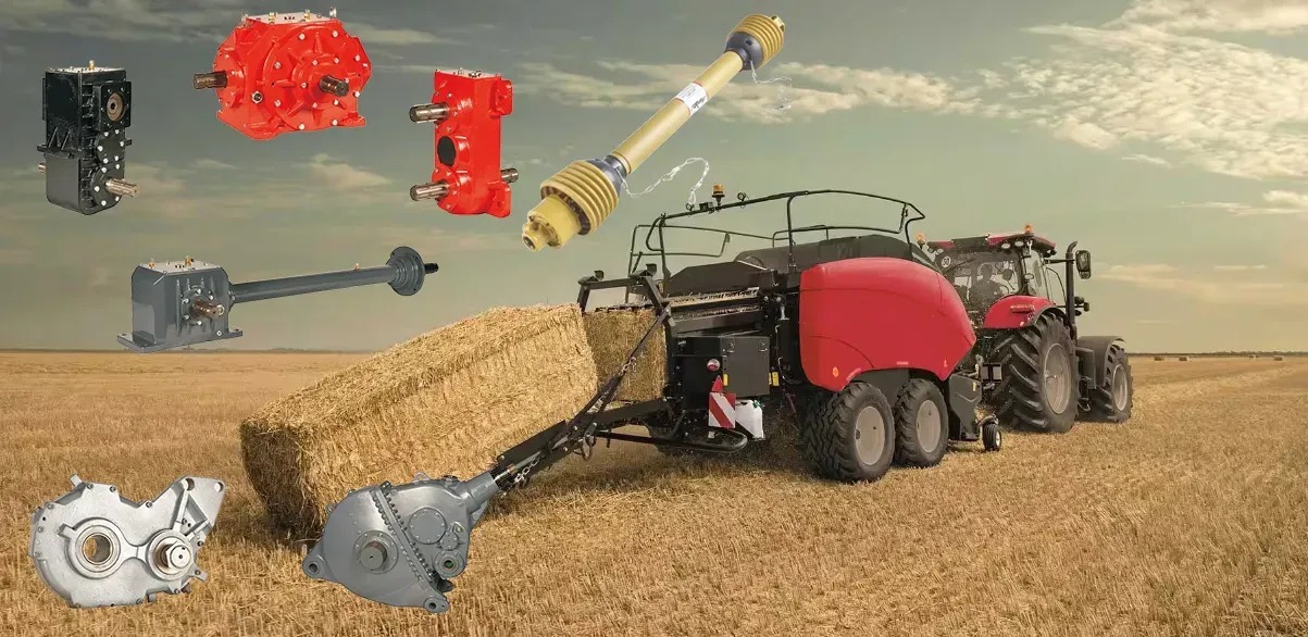 Reliable Powerful Large Small Round Square Baler Gearbox for Agricultural Machine Square Balers Hay Rakes Round Straw Balers