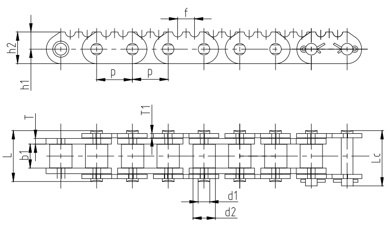 Agricultural Logging Machinery Transmission Chains Spare Parts for Sale