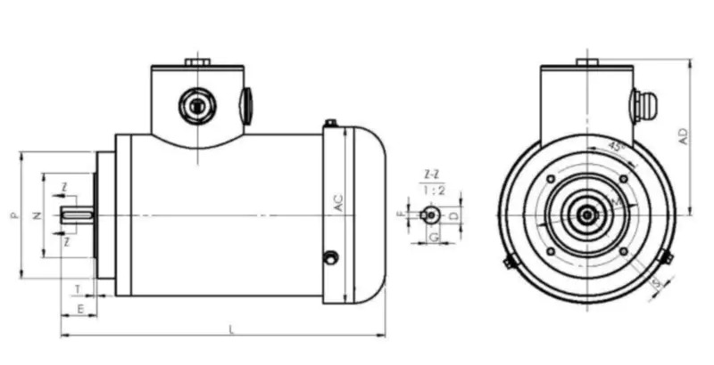 Low Price Guaranteed Quality B14 Face Mounted TEFC Stainless Steel Motor for Food Processing Plant