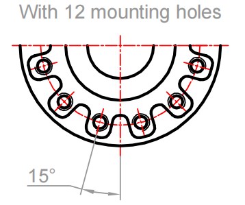 Large Valve Stem DRK&D2CK Series D2CK-C Two Stage Type B Bevel Gear Box with Electric Valve