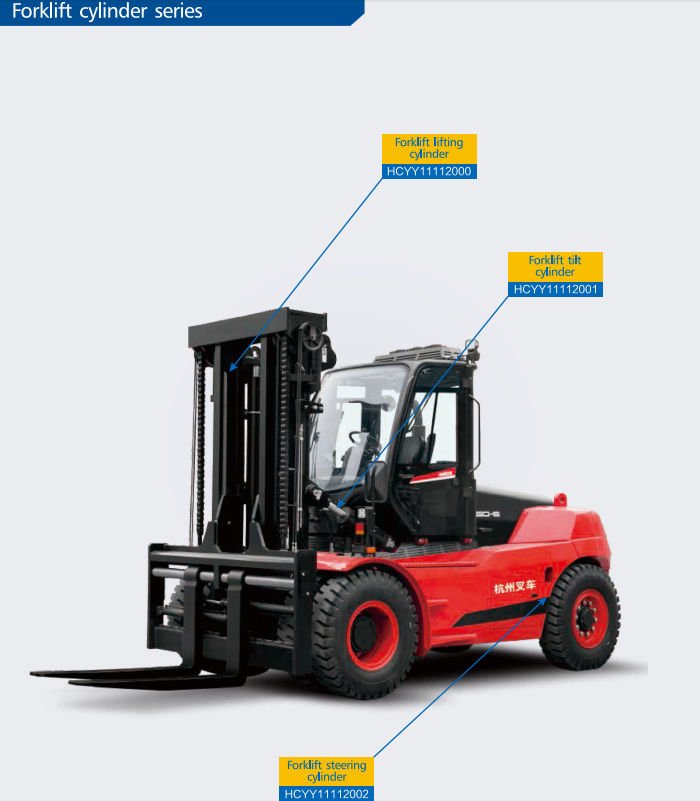 HCYY11112001 Good Quality Professional Factory 12kg Forklift Tilt Hydraulic Cylinder for Forklift