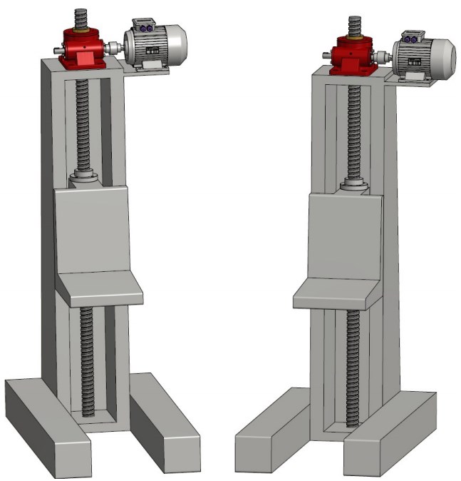 PG100-P6-F2-K-E-X-1500 High Gear Ratio Clevis End Translating Screw Jack for Construction