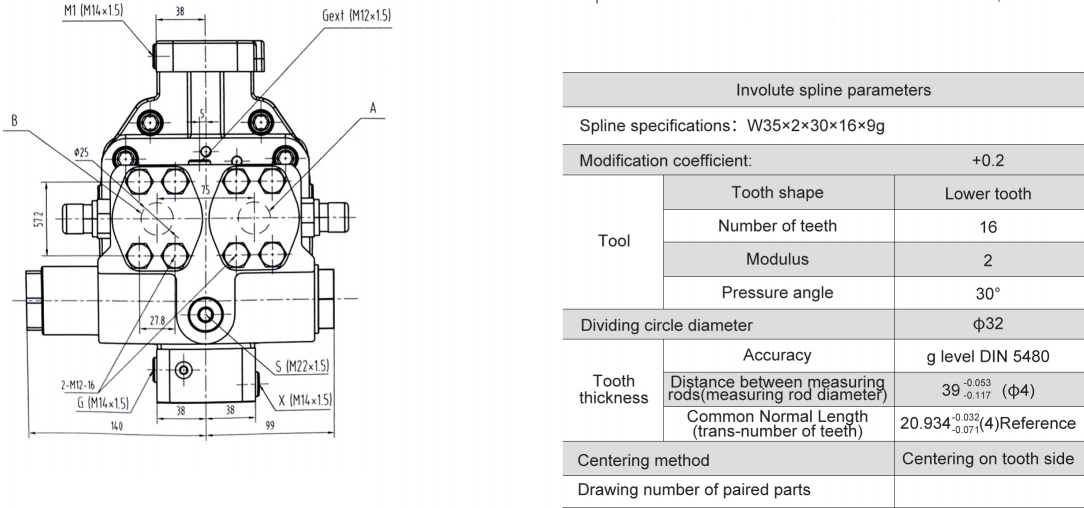 G6VM Series Inclined Axis Axial Piston Variable Displacement Hydraulic Motor for Walking Machinery in Industrial Field