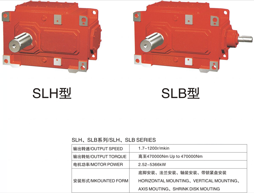 OEM HB Helical Parallel Shaft Reductor and Helical-bevel Right Angle Shaft Gearbox Drive Power Transmission