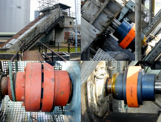 JS Serpentine Spring Couplings Tapered Grid Steelflex Shaft Couplings Stainless Steel Falk Coupling with QD Bushings