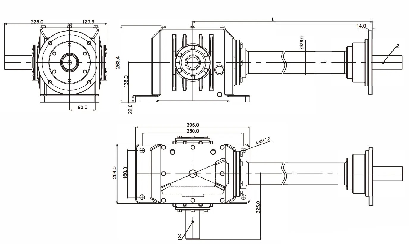 Manufacturer Agricultural Machine Round Square Balers Gearbox for Square Balers Hay Rakes Round Straw Balers