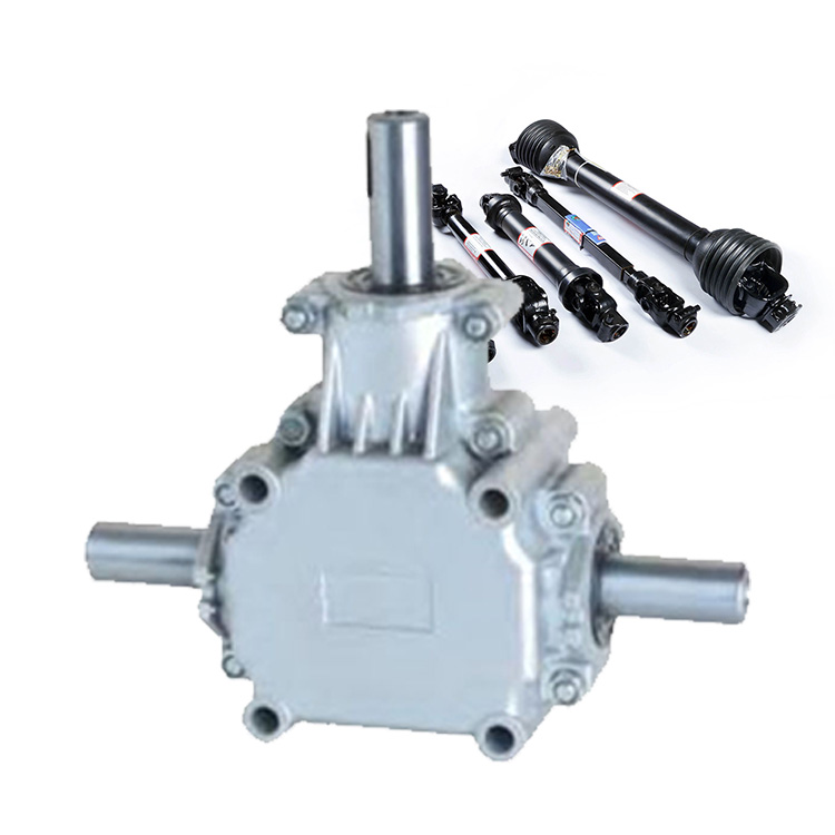 Customized Aluminum Box 540rpm 90 Degree Lawn Mower PTO Miter Bevel Fertilizer Spreader Seeders Cultivator Agricultural Gearbox