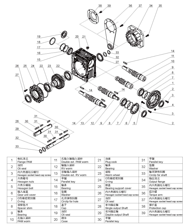 NRV Worm Gear Speed Reducer Gearbox