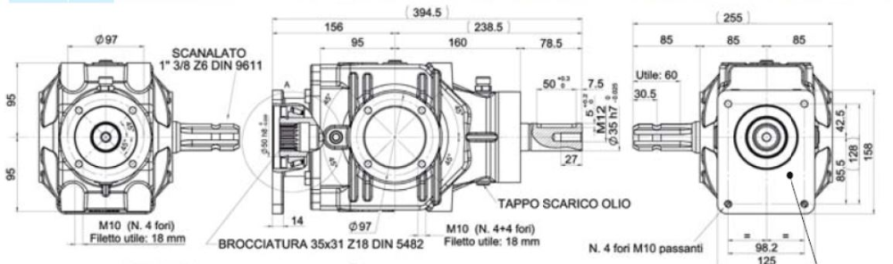 Gearbox for Circular Saw and Belt Saws