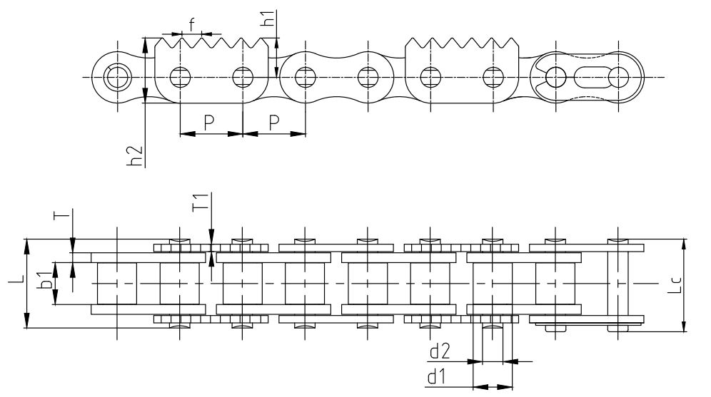 Agricultural Logging Machinery Transmission Chains Spare Parts for Sale