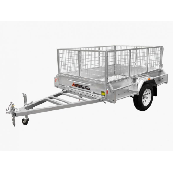 Customized Size Material Tandem Axle Box Trailer Parts Caravans Pet Camper Farm Enclosed Utility Fully Welded Galvanised Trailer