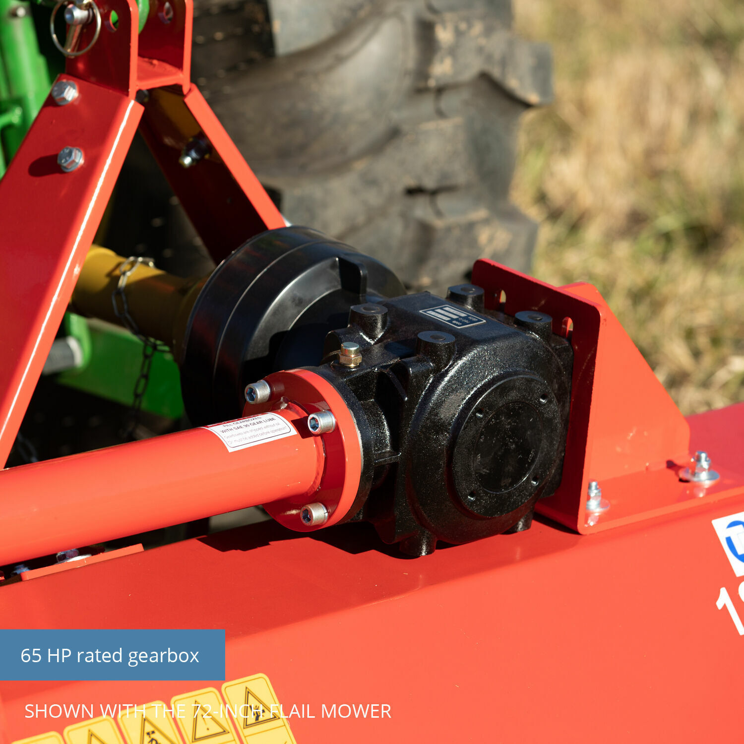 540rpm Tractor PTO Right Angle Bevel Cutter Agricultural Rotovator Power Rotary Tiller Gear Box Feed Mixer Lawn Mower Gearbox
