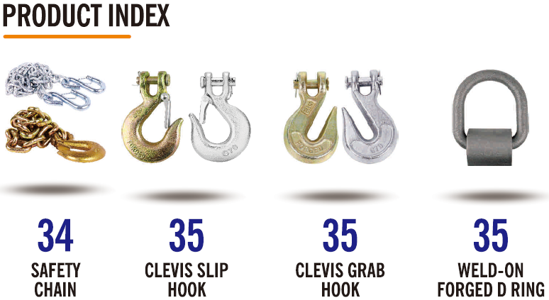 1BJY-SC-14L Trailer Parts and Accessories Capacity 12600lbs Trailer Safety Chain with 1-Clevis Style Slip Hook
