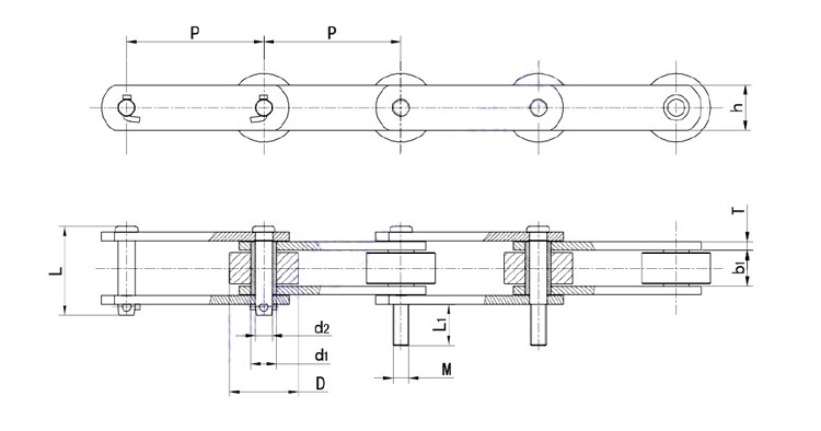 Palm Oil Chain Industrial Maxtop Stainless Steel Roller Chain(ISO)