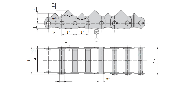 Agricultural Machinery Conveyor 3558t Plucking Chain for Farm Harvester 3558T-48001 3558T-48001F1 3558T-48002